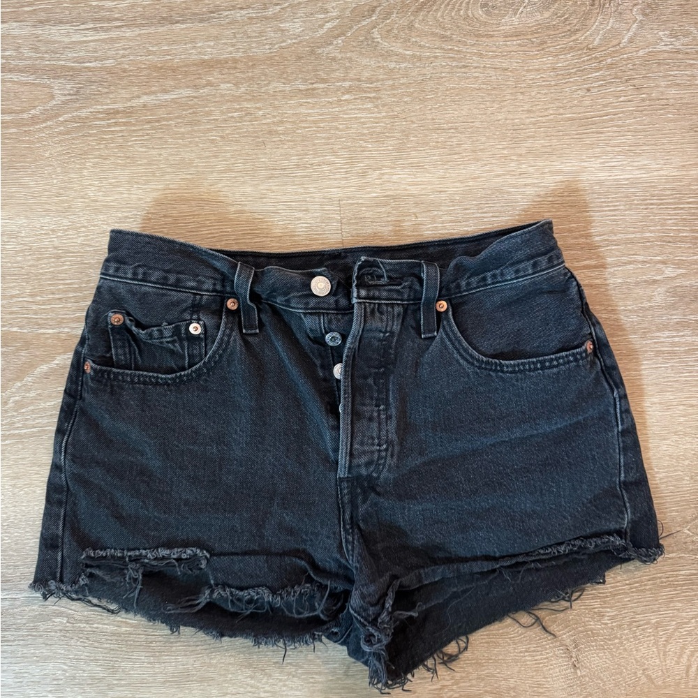 Levi's Black Jean Shorts for Women